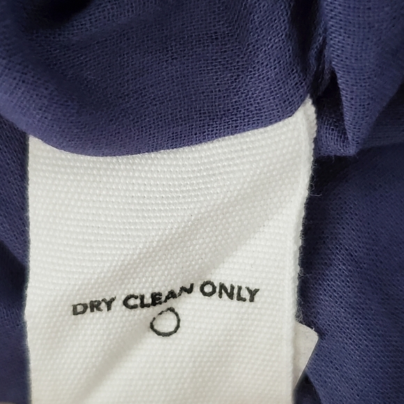 Apiece Apart Nissi Blue Metallic Tiered Maxi Halter Dress Small New With Tags - Picture 16 of 16